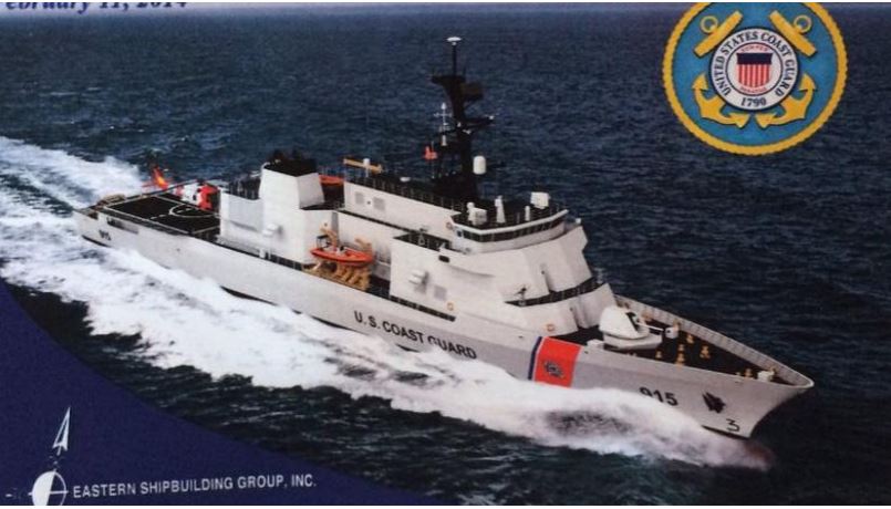 Eastern Shipbuilding Wins $10.5B Coast Guard Contract